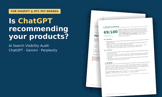 audit your shopify store visibility in chatgpt, perplexity and gemini