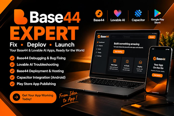 be your base44 expert for debugging, deployment, lovable ai and play store apps