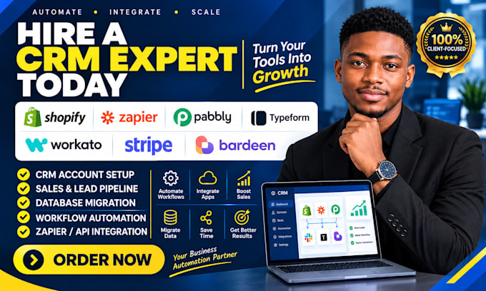 integrate shopify, zapier, pabbly, typeform, workato, stripe, bardeen