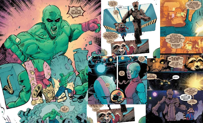 create web comic art, comic book pages, comic covers webcomic illustrations