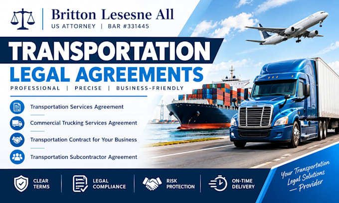 draft a robust transportation subcontractor agreement as an atty
