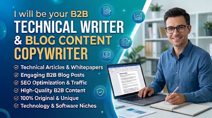 be your b2b technical writer and blog content copywriter