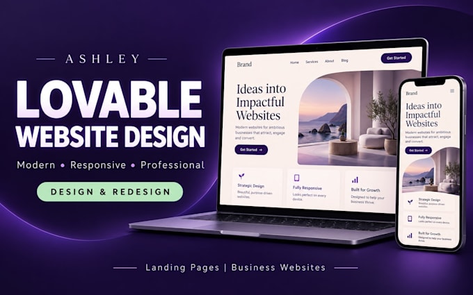 design or redesign a modern responsive lovable website