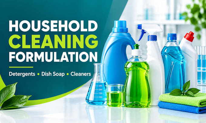 formulate custom detergent, dish soap, household cleaning products