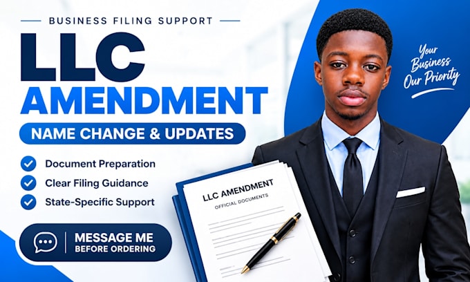 prepare and file your llc amendment and name change