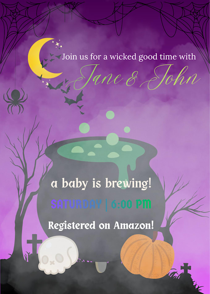 create an event, party, or shower invite