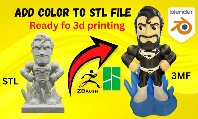 add color stl files, split 3d models convert  stl to 3mf for bambu lab printing