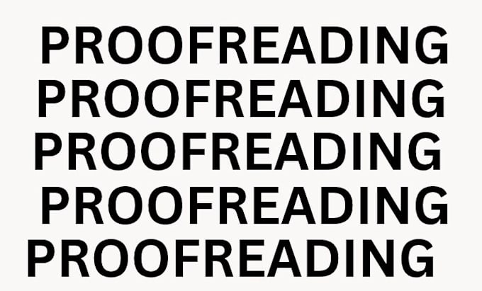 proofread your novel or manuscript