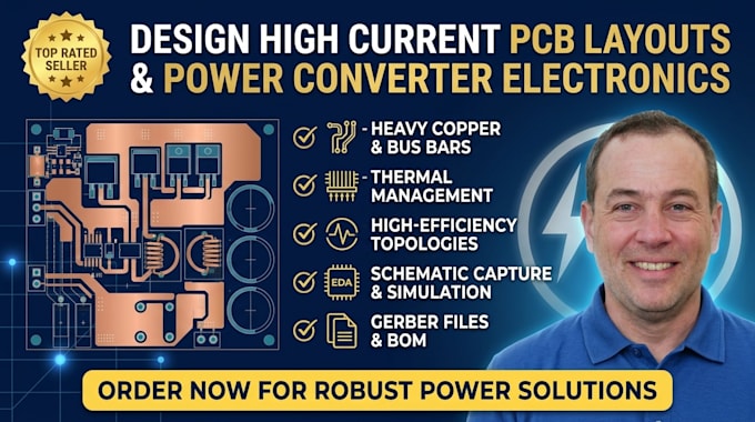 design high current pcb layouts and power converter electronics