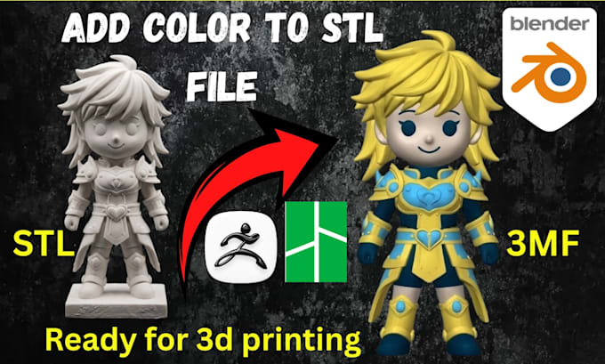 paint your 3d model, convert stl to 3mf, split for bambu lab multicolor printing