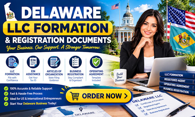 assist with delaware llc formation and registration documents