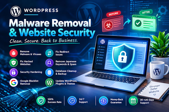 remove malware from wordpress website and secure it