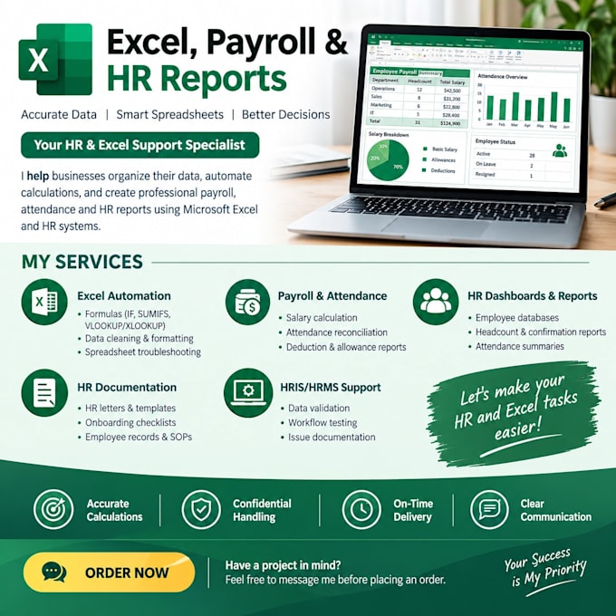 create employee records and payroll sheets