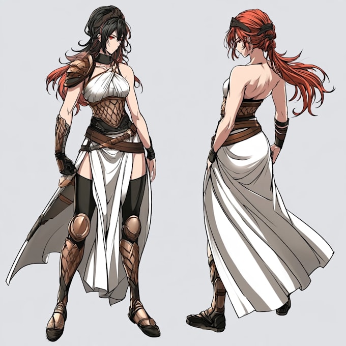 design anime character sheet reference in anime art