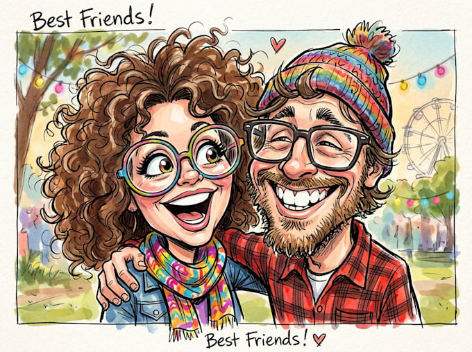 create unique and funny caricature art