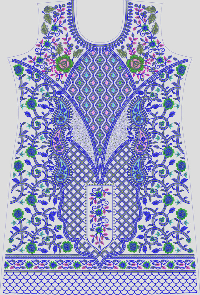 do professional embroidery digitizing for dress, applique, patterns