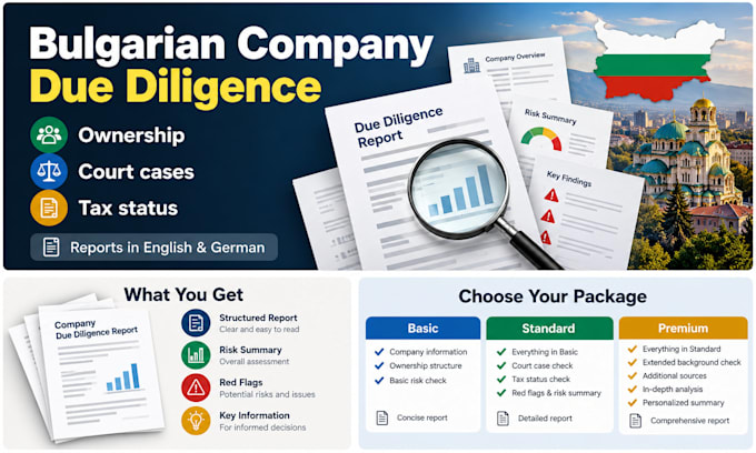 do due diligence and company background checks in bulgaria