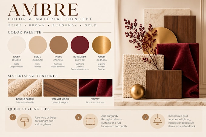 create your interior color palette