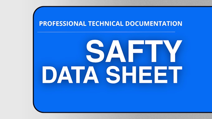 format safety data sheet for product or material