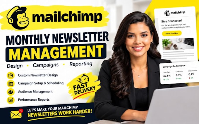 setup mailchimp monthly newsletter management mailchimp newsletter setup