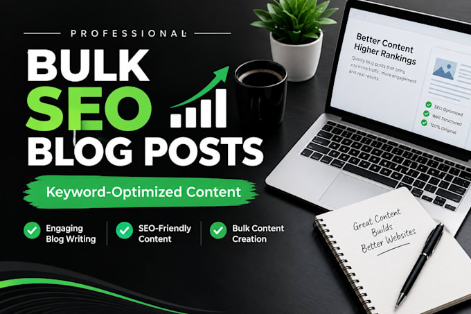 write bulk article and bulk SEO blog posts for your website