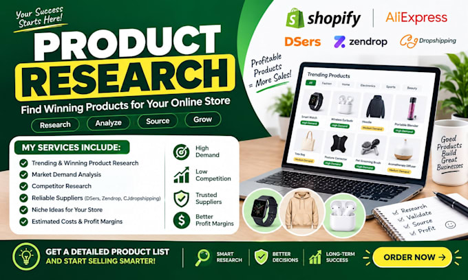research winning products for shopify dropshipping