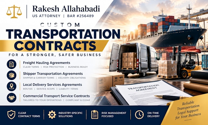 draft a precise local delivery services agreement and courier contract