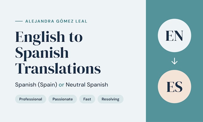 translate from english to spain or neutral spanish