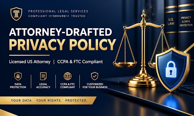 draft a website privacy policy for your US business