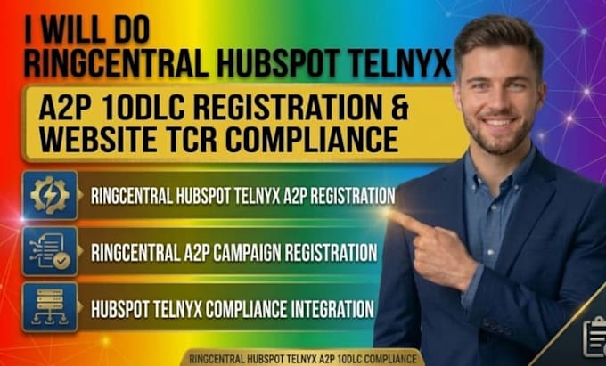 do ringcentral hubspot telnyx a2p 10dlc registration