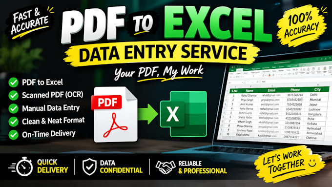 do pdf to excel work professionally