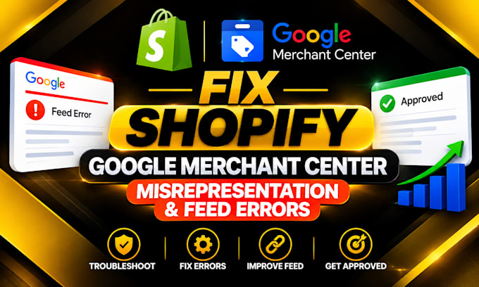 fix shopify google merchant center misrepresentation and feed errors