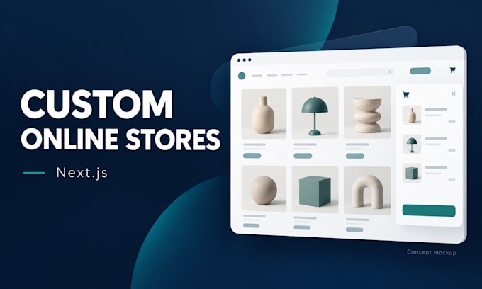 build a custom ecommerce website with checkout and admin panel