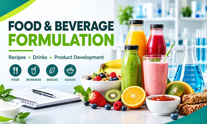 develop custom food, beverage and drink product formulations