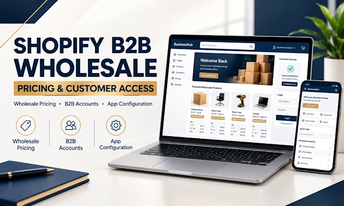 build and design a shopify b2b wholesale shopify store
