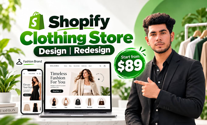 Shopify Merch Store Design a shopify clothing and fashion store by Amanat00 | Fiverr