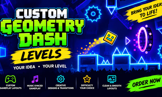 create a custom geometry dash level for you