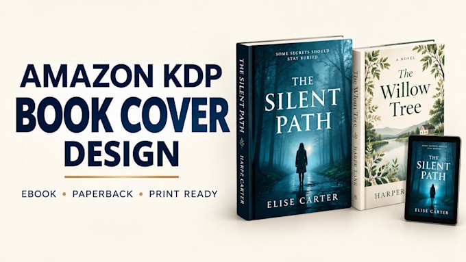 design a professional amazon KDP ebook cover
