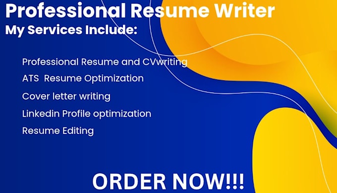 write a professional resume writing and ats optimization