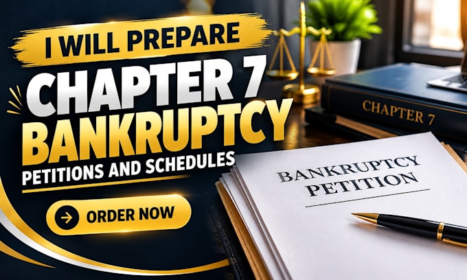prepare chapter 11 bankruptcy petitions and documents