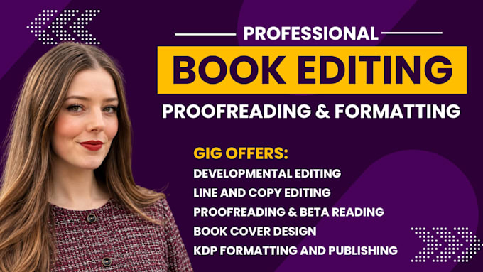 developmental editing book formatting self help journal design amazon kdp