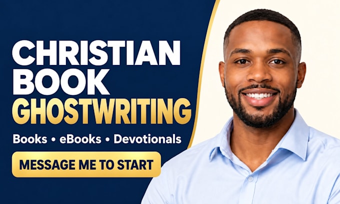 ghostwrite your christian book, ebook and devotional