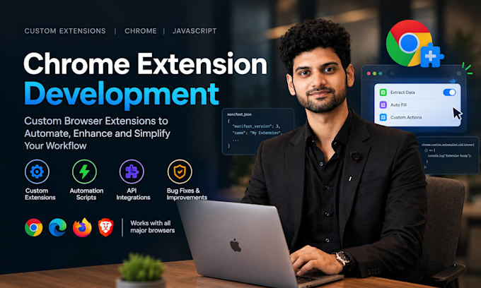 develop a custom chrome, firefox or edge browser extension