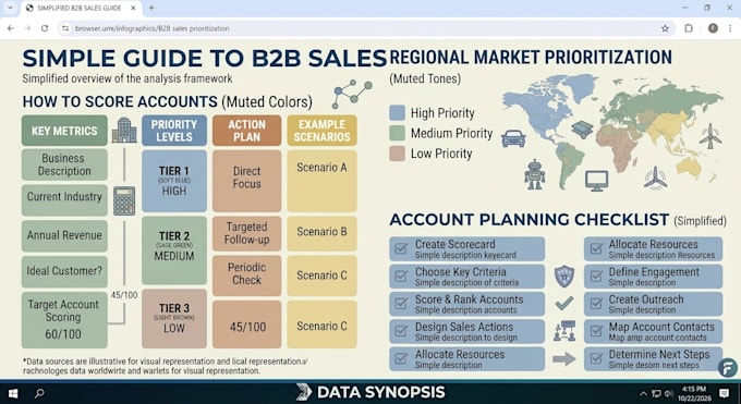 create a strategic market analysis and enterprise account prioritisation