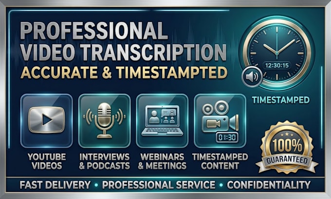 transcribe youtube videos, webinars, interviews, and video content