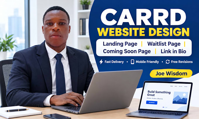 design a carrd landing page, waitlist, or link in bio website