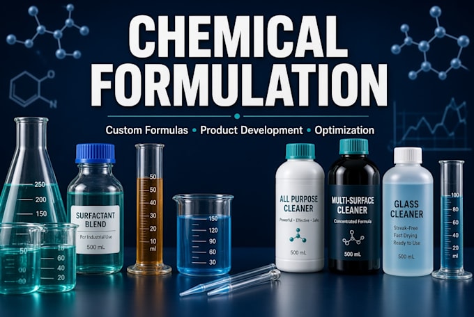develop custom chemical formulas for industrial and cleaning products