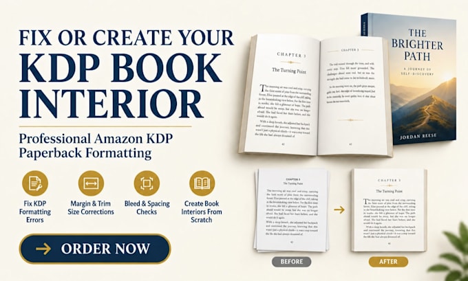 fix, edit canva amazon KDP book formatting errors, margins, bleed, interior