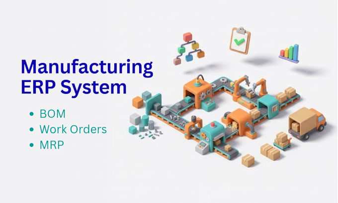 set up erpnext manufacturing with bom, work orders and mrp