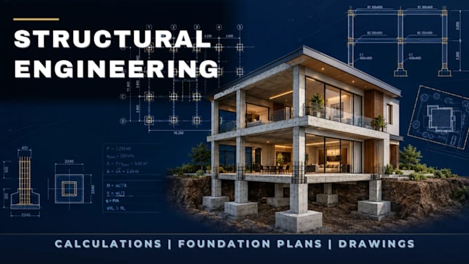 florida structural beam calculation column design footing design foundation plan